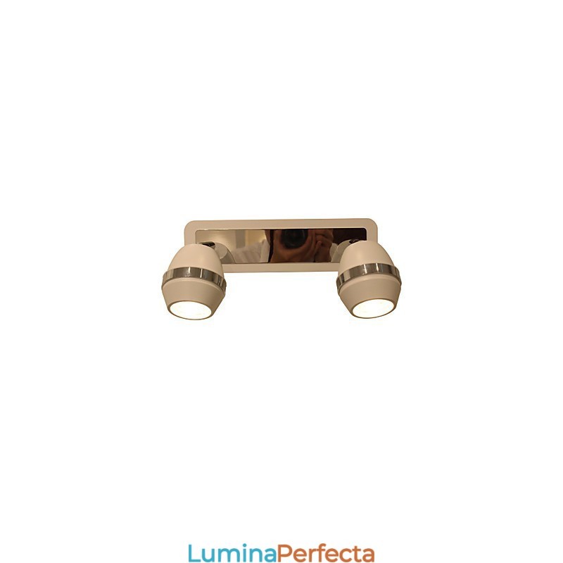 Applique Moderne Sferice Cromate Lumini De Baie Cu 2 Lumini
