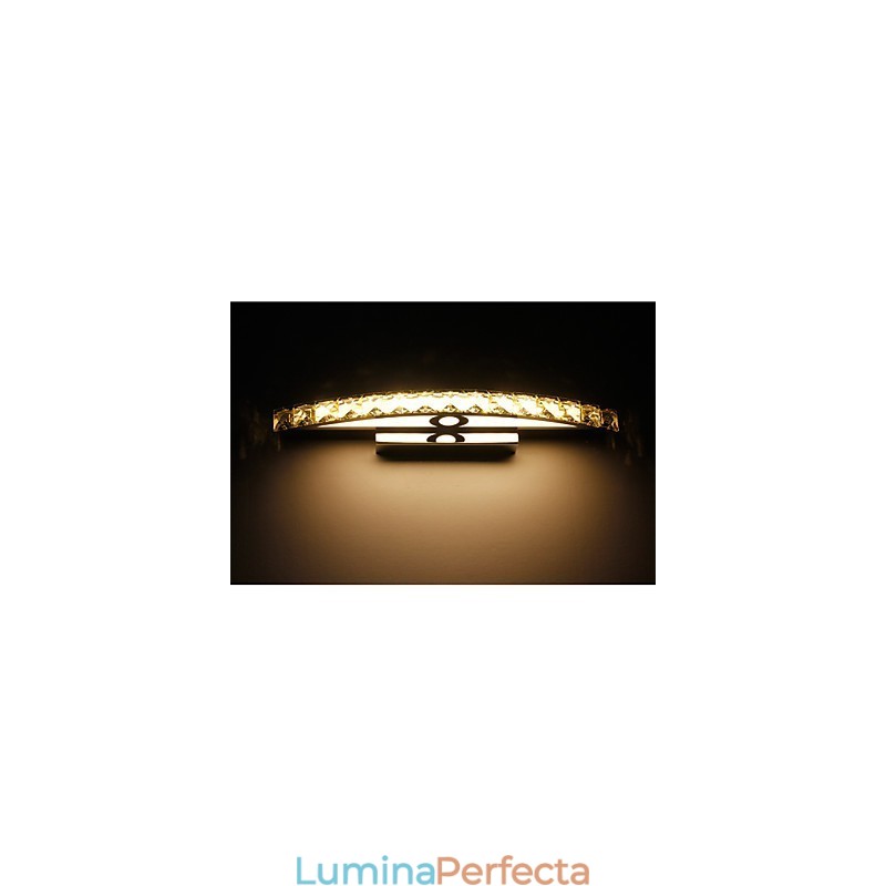 Iluminat pentru baie de perete de cristal contemporan de 18W