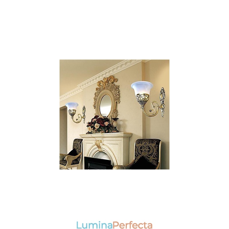Aplice Bronz Lumini Sticla Moire European Retro Classic 220V