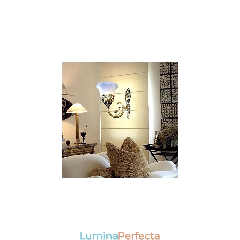 Aplice Bronz Lumini Sticla Moire European Retro Classic 220V