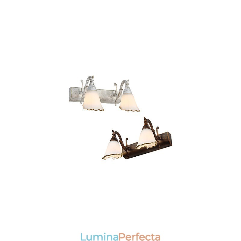 Aplice Perete Iluminat Baie Aplice Lectură Mini Stil Rustic Lodge Metal