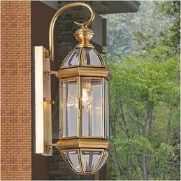 Lampă de exterior Lampă de grădină Lampă de exterior Lampă plină de cupru