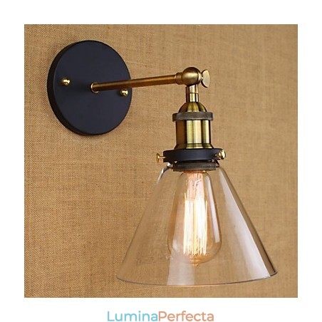 Aplic de perete decorativ de tip clopot industrial american country Aplic de perete decorativ de tip clopot industrial american country