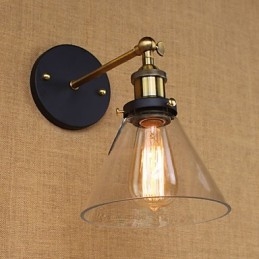 Aplic de perete decorativ de tip clopot industrial american country