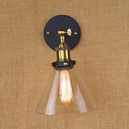 Aplic de perete decorativ de tip clopot industrial american country