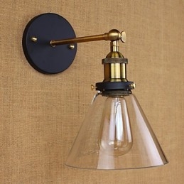 Aplic de perete decorativ de tip clopot industrial american country