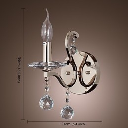 Lumanare Cristal Applique Modern Contemporan Metal