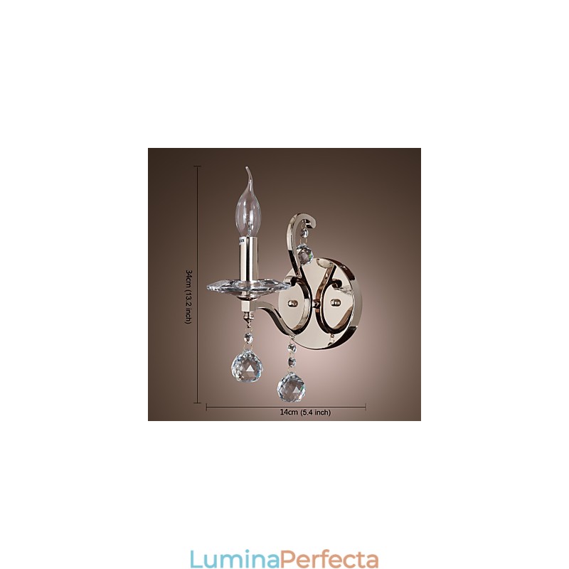 Lumanare Cristal Applique Modern Contemporan Metal