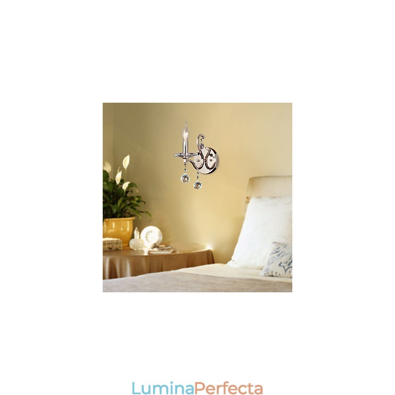 Lumanare Cristal Applique Modern Contemporan Metal