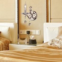 Lumanare Cristal Applique Modern Contemporan Metal