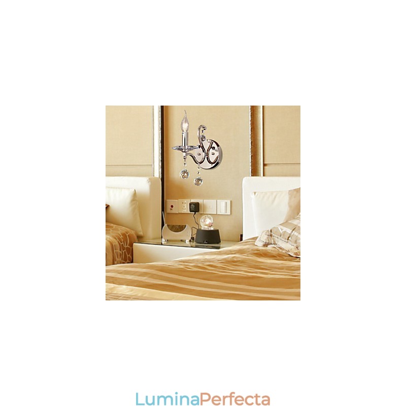 Lumanare Cristal Applique Modern Contemporan Metal