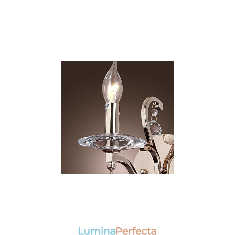 Lumanare Cristal Applique Modern Contemporan Metal