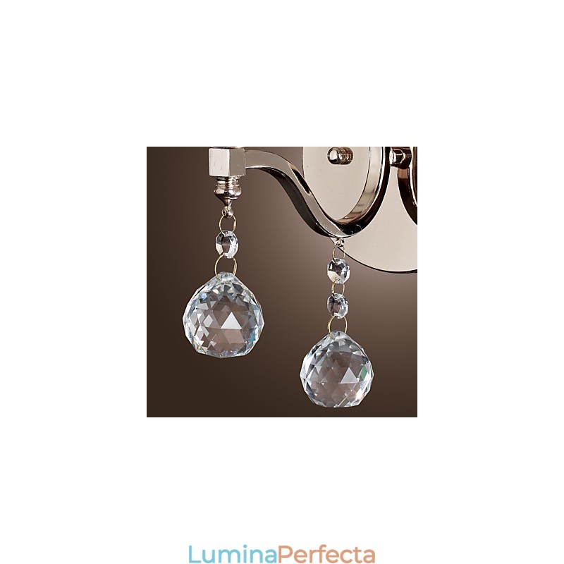 Lumanare Cristal Applique Modern Contemporan Metal