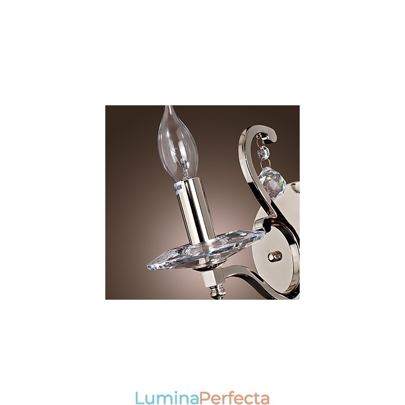 Lumanare Cristal Applique Modern Contemporan Metal