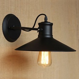 Retro Modern Creativ Industrial Vânt Negru Magazin de vopsea Depozit Bar Cafe Hotel Lampă de perete din fier