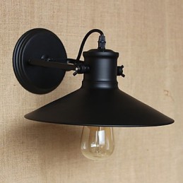 Retro Modern Creativ Industrial Vânt Negru Magazin de vopsea Depozit Bar Cafe Hotel Lampă de perete din fier