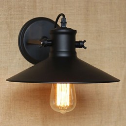 Retro Modern Creativ Industrial Vânt Negru Magazin de vopsea Depozit Bar Cafe Hotel Lampă de perete din fier