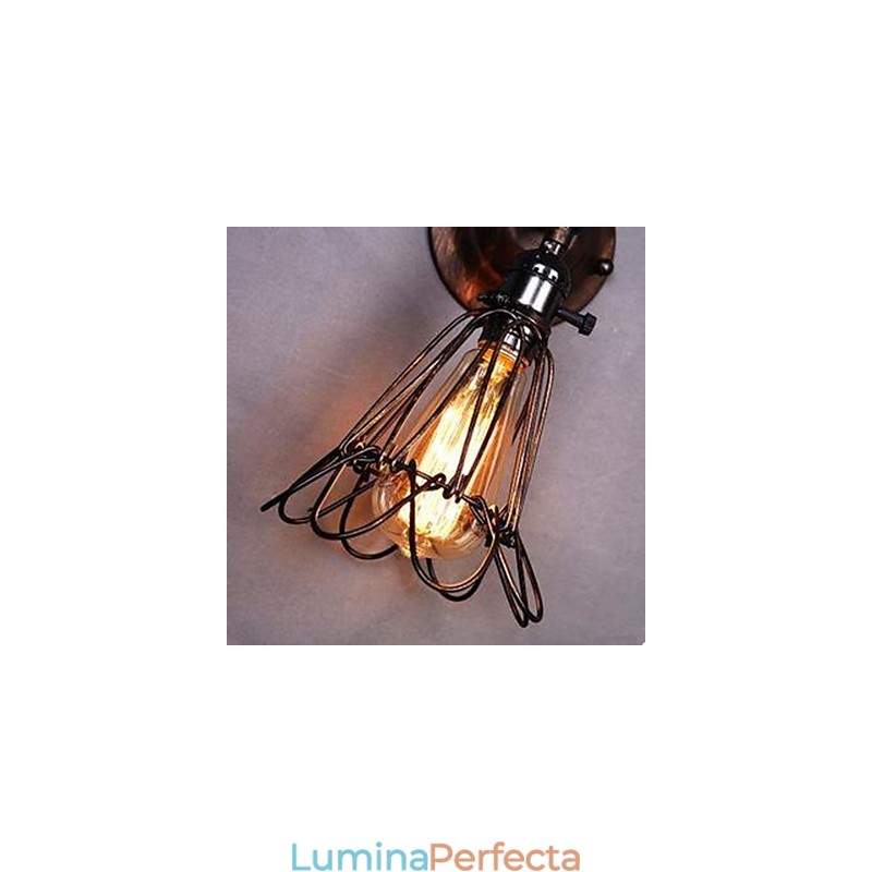 Lampă de perete cușcă mică, stil industrial, refacerea modurilor antice de coridor, lămpi și felinare