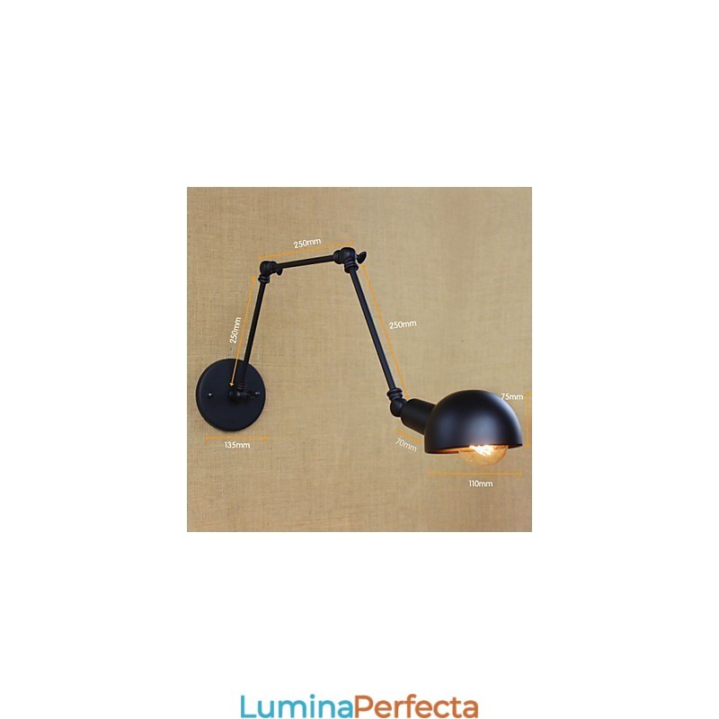 Personalitate cu braț lung, bară unghiulară reglabilă, trei lămpi retro pentru sufragerie, iluminat, aplic decorativ de perete