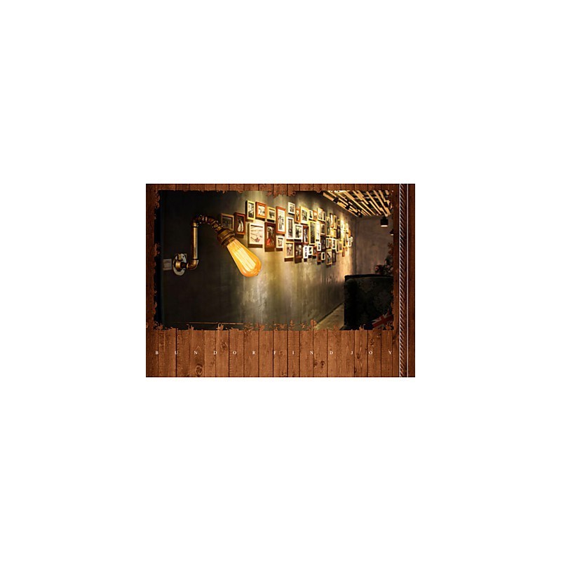 American Village Loft Industrial în stil Edison Lampă de perete vintage Lampă retro cu conductă de apă Aplic de perete