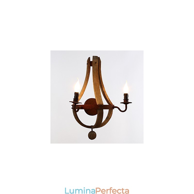 Applique Stil Mini Rustic Lodge Lemn Bambus