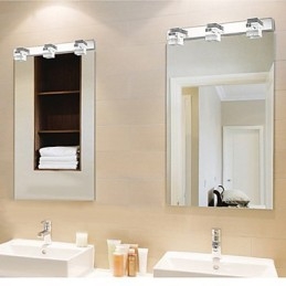 Aplice de perete Iluminat pentru baie Spalatoare de perete Cristal Mini stil Modern Contemporan Metal