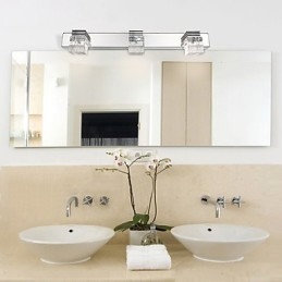 Aplice de perete Iluminat pentru baie Spalatoare de perete Cristal Mini stil Modern Contemporan Metal