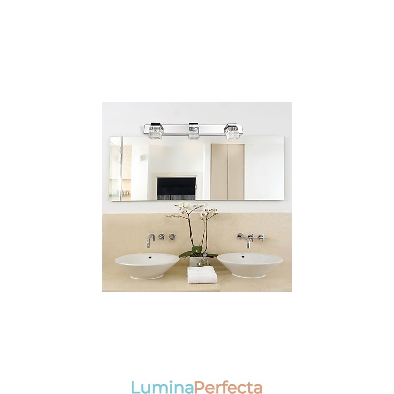 Aplice de perete Iluminat pentru baie Spalatoare de perete Cristal Mini stil Modern Contemporan Metal