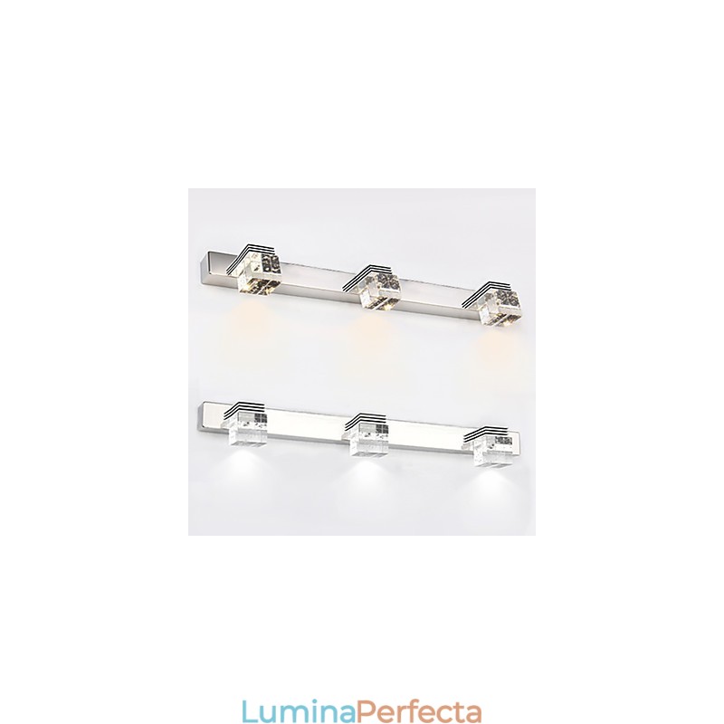 Aplice de perete Iluminat pentru baie Spalatoare de perete Cristal Mini stil Modern Contemporan Metal