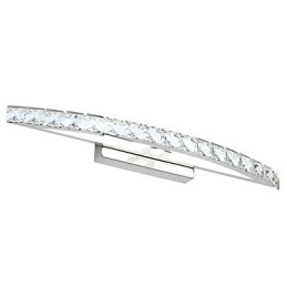 Lampă Oglindă Oțel Inoxidabil Și Cristal