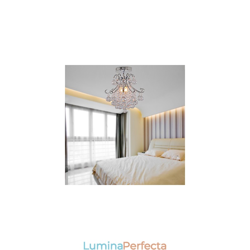 Candelabru din metal galvanizat în stil mini, modern și contemporan, cu montare încastrabilă