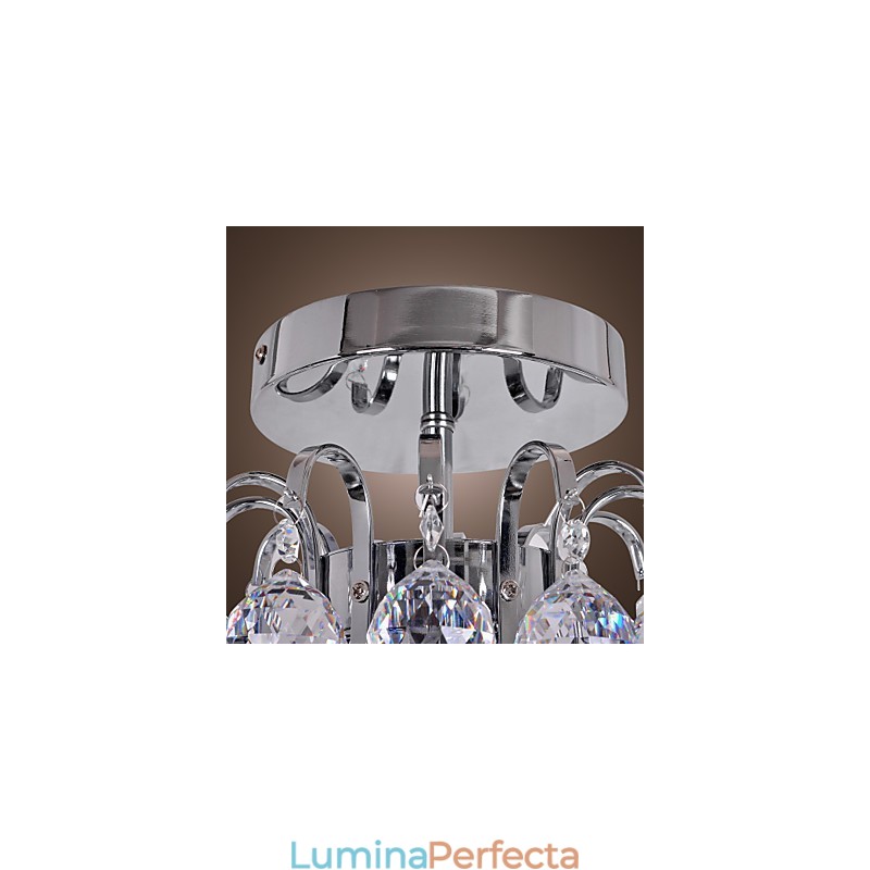 Candelabru din metal galvanizat în stil mini, modern și contemporan, cu montare încastrabilă