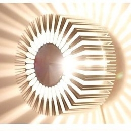 Lampă de perete cu proiecție din aluminiu tip floarea soarelui