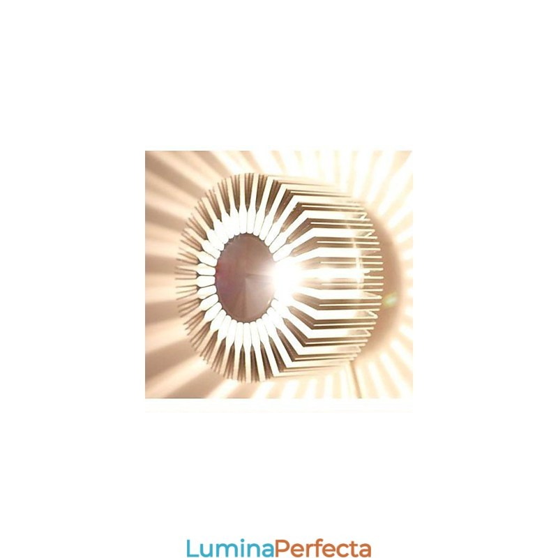 Lampă de perete cu proiecție din aluminiu tip floarea soarelui