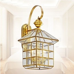 Lampă de exterior Lampă de grădină Lampă de exterior Lampă plină de cupru