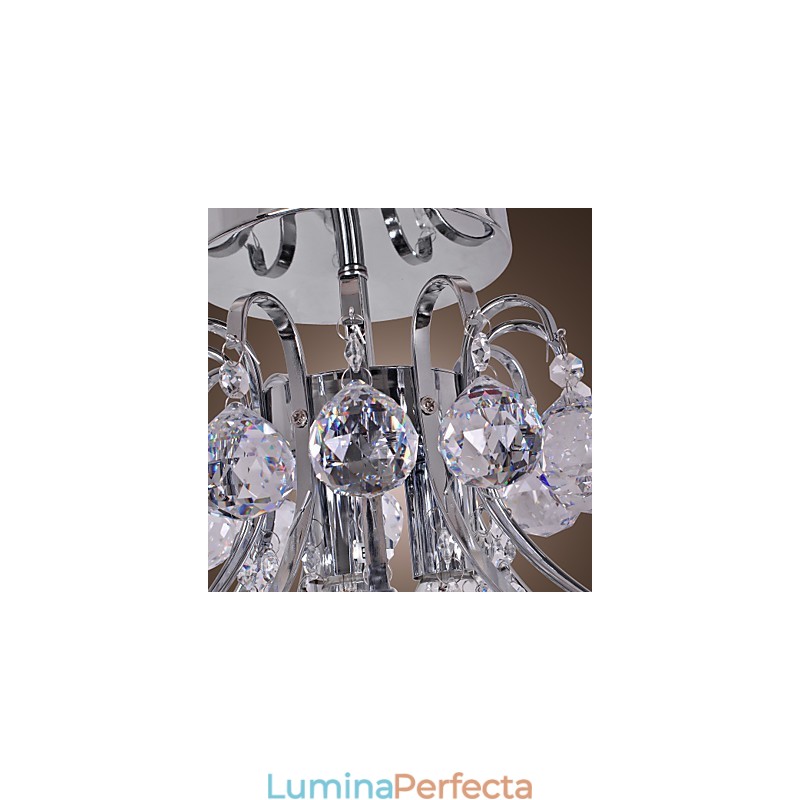 Candelabru din metal galvanizat în stil mini, modern și contemporan, cu montare încastrabilă