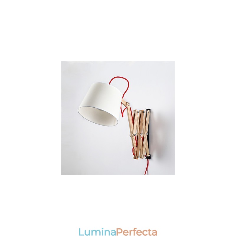 Aplice de perete Aplice de lectură Mini stil tradițional clasic din lemn de bambus