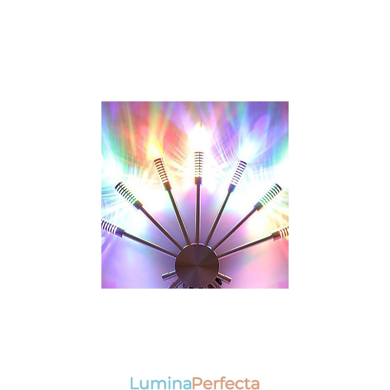 Lampă de perete modernă cu design de împrăștiere a luminii în 7 direcții de lumină în formă de evantai