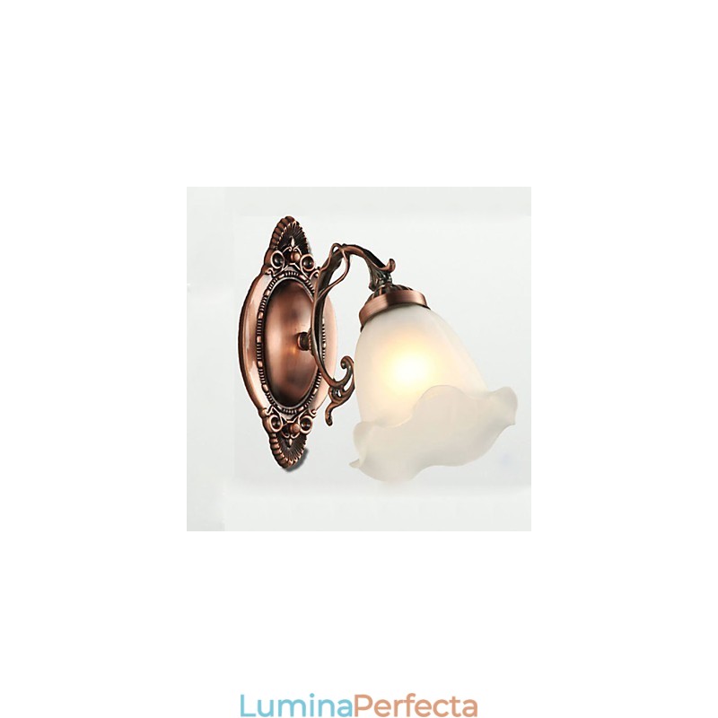 Lampă de perete din fier forjat, din sticlă retro, simplă, europeană modernă, eleganță