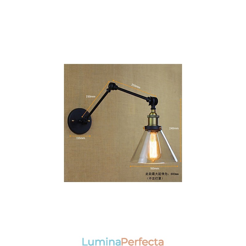 Sat Mediteranean Retro Pastoral Sticla Decorativa Aplice Magazin de Imbracaminte Restaurant Cafea