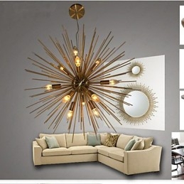 Retro Imitație Cupru Creative line 12 Candelabru