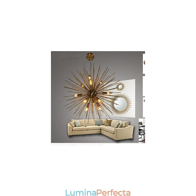 Retro Imitație Cupru Creative line 12 Candelabru