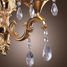 Lumină elegantă de perete din cristal în roz