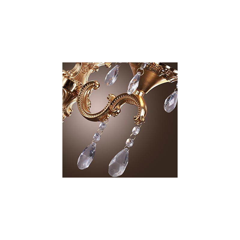 Lumină elegantă de perete din cristal în roz