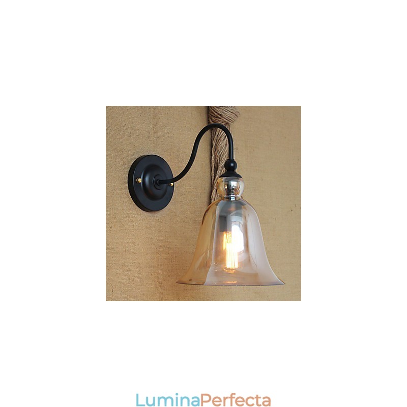 Rurală americană rurală minimalistă sufragerie hol aplice de perete din sticlă decorată