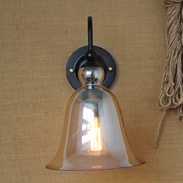 Rurală americană rurală minimalistă sufragerie hol aplice de perete din sticlă decorată