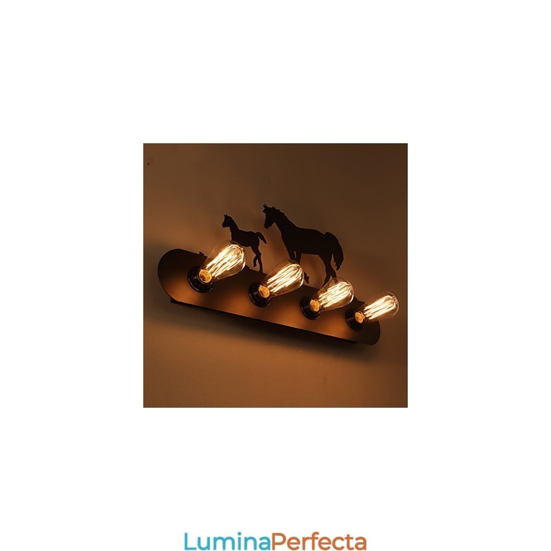 American Village Pastoral stil LOFT Dormitor Coridor Fier Retro Wild Horse Aplice Transport gratuit