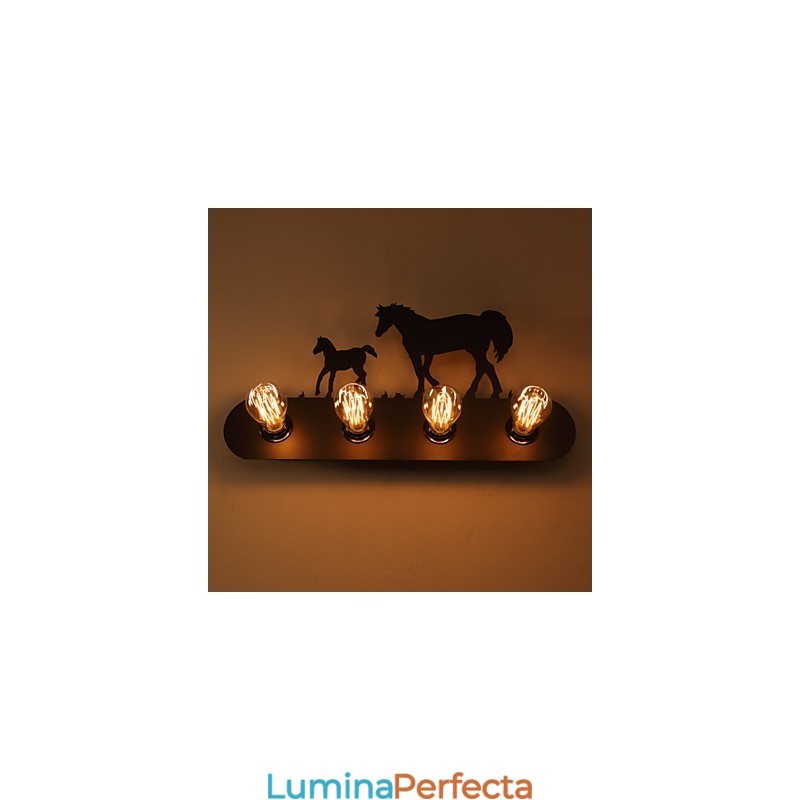 American Village Pastoral stil LOFT Dormitor Coridor Fier Retro Wild Horse Aplice Transport gratuit