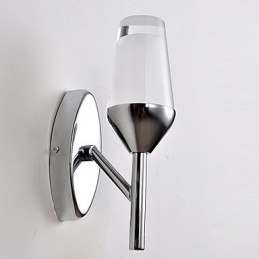 Aplice de perete Lampă modernă contemporană din metal cu sticlă de vin