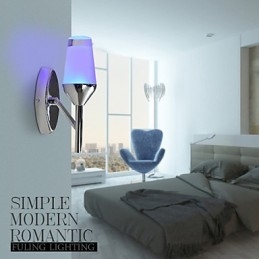 Aplice de perete Lampă modernă contemporană din metal cu sticlă de vin